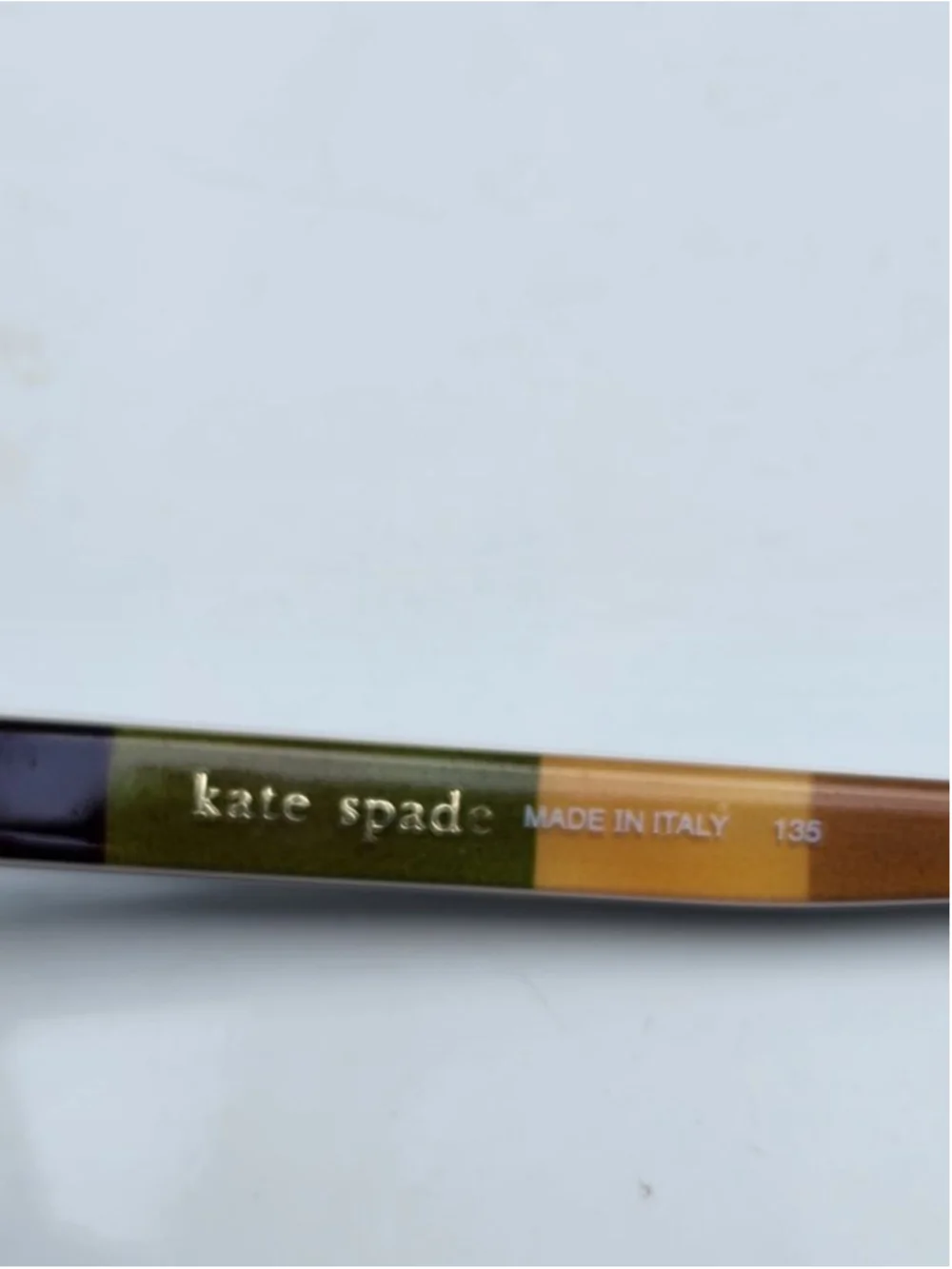 KATE SPADE Belle Brown Tortoiseshell Striped Oval Sunglasses‎ #33
